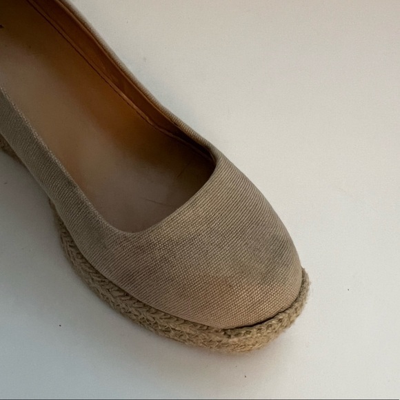 J Crew Beige Espadrille Wedges - Picture 13 of 16